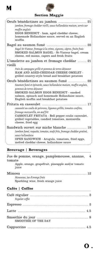 Menu petit dejeuner maggy oakes 2
