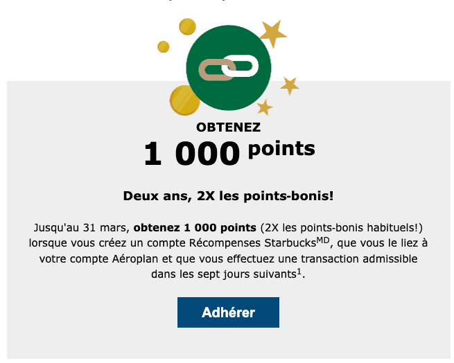 Aeroplan starbucks promo 1