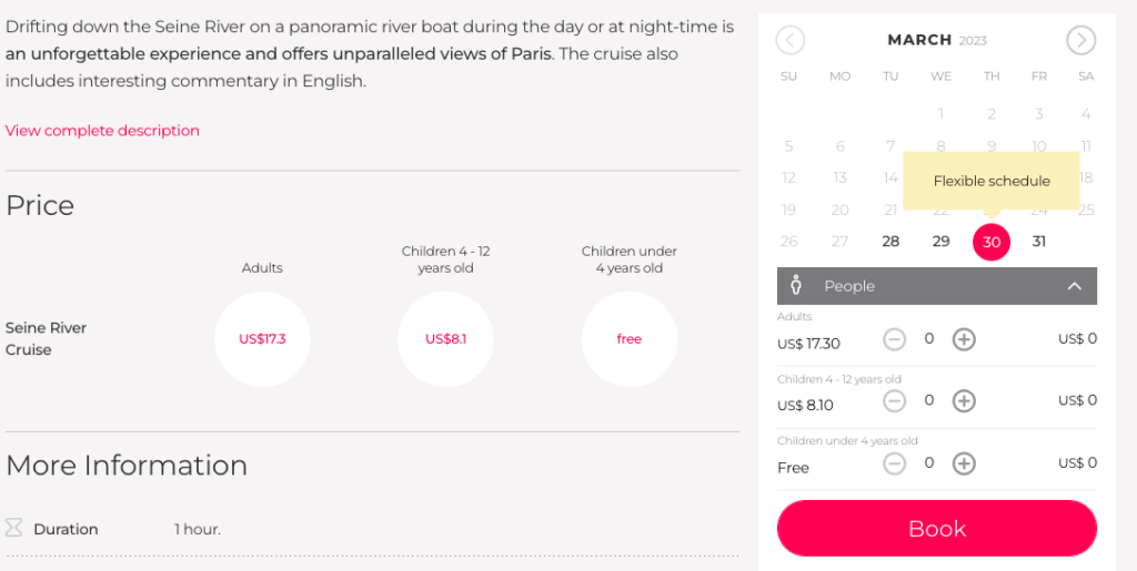 Civitatis Réservation 1