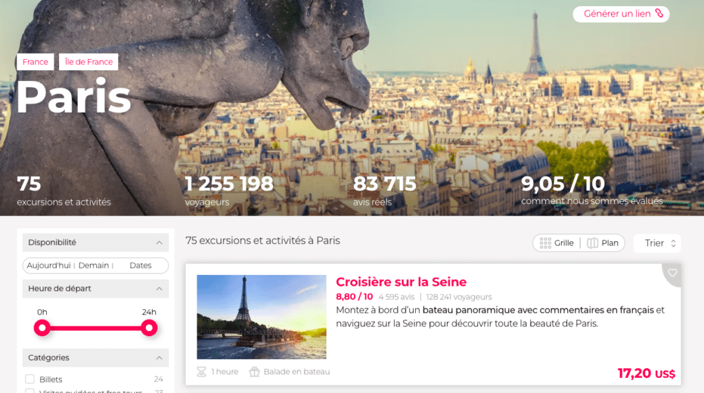 Civitatis paris destination