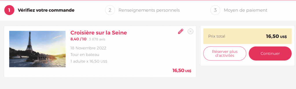 Civitatis reservation 2