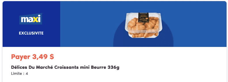 Pc optimum maxi rabais produit