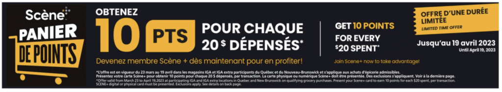 Panier de points scene