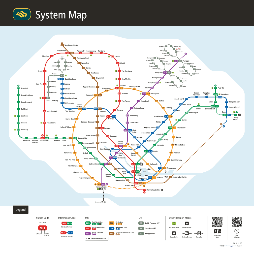 Singapore mrt map nov2022