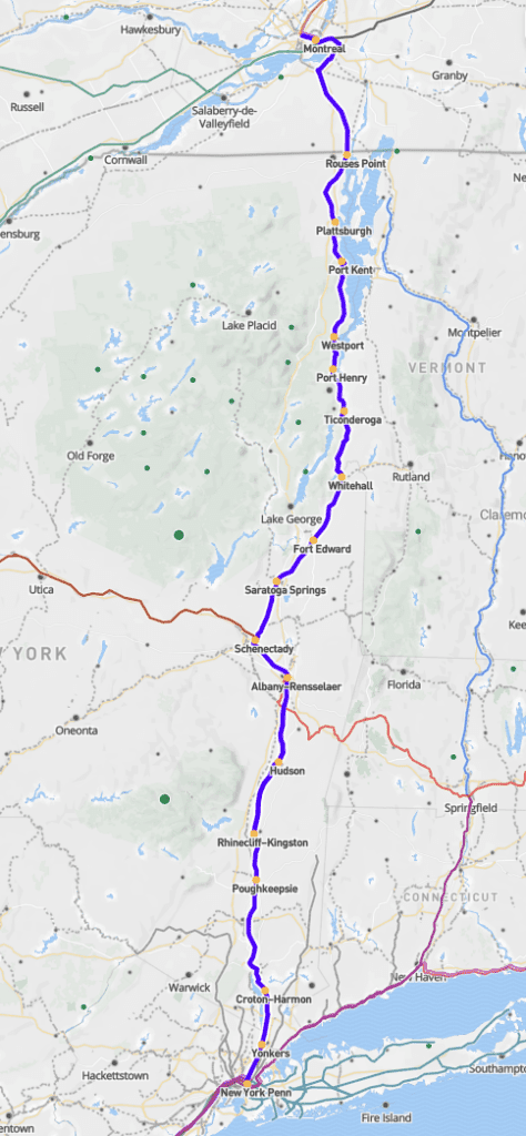 Trajet train adirondack credit travegeo