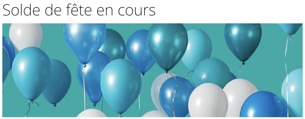 Westjet solde de fete