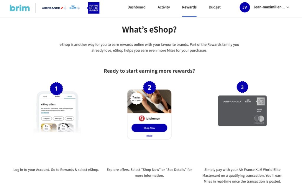 carte air france klm flying blue – eshop details – fr