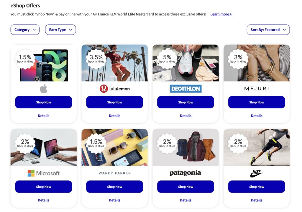carte air france klm flying blue – eshop offres – fr