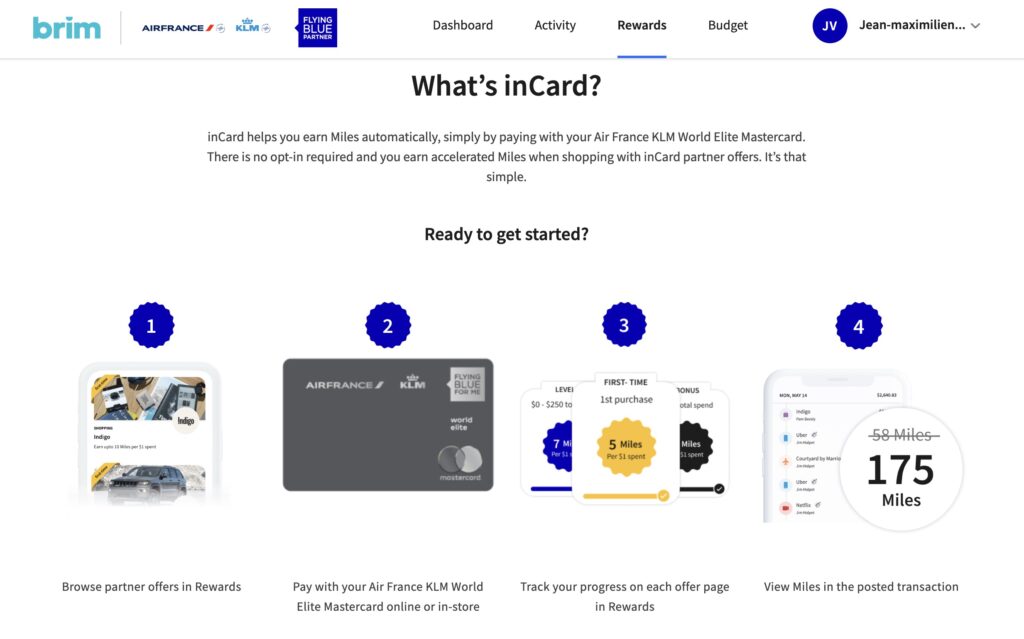 carte air france klm flying blue – incard details – fr