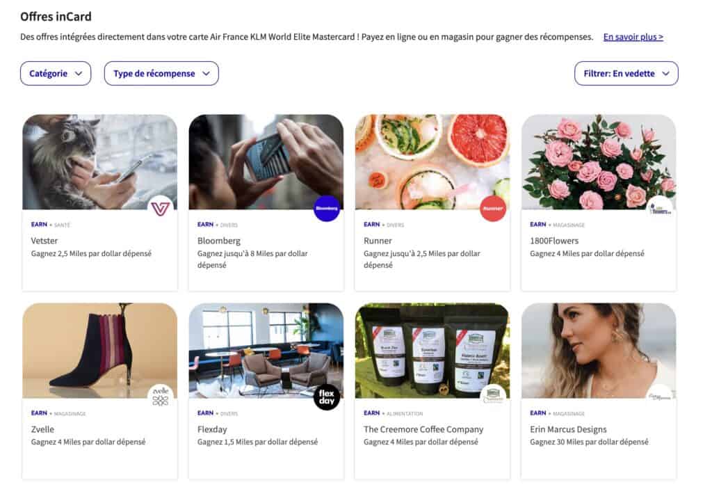 Carte air france klm flying blue incard offres fr
