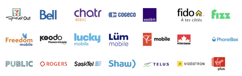 opérateurs mobiles canada