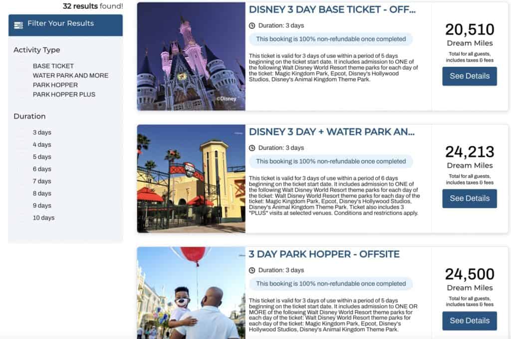 Red tag disney liste en