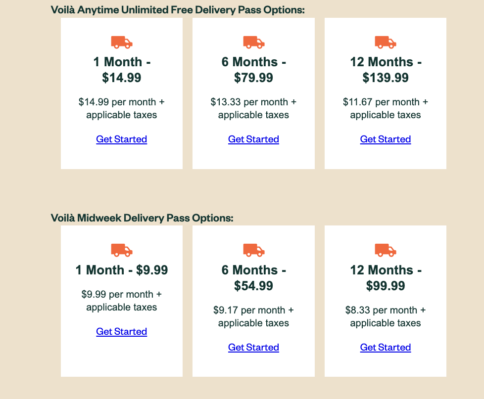 passe livraison voila par iga