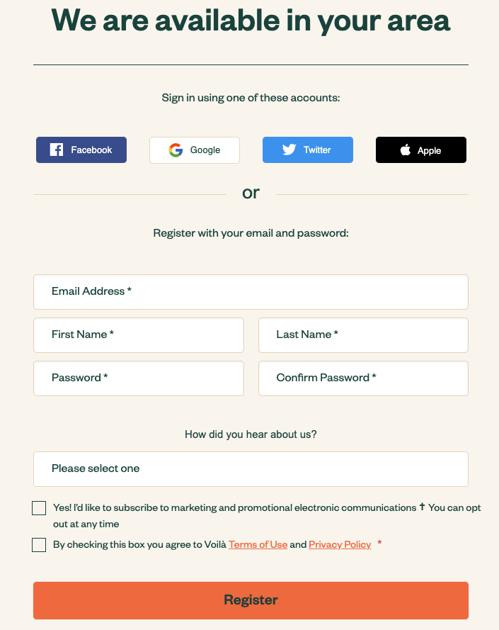 inscription voila par iga