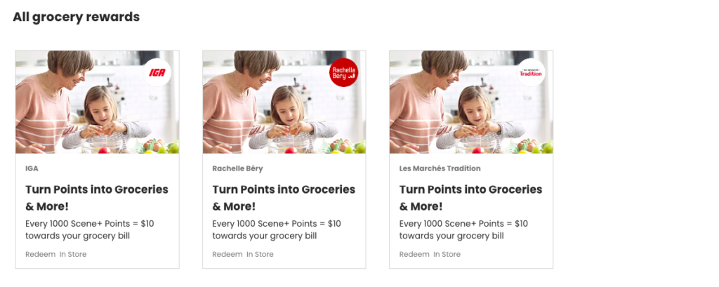 Récompenses Epicerie Scene