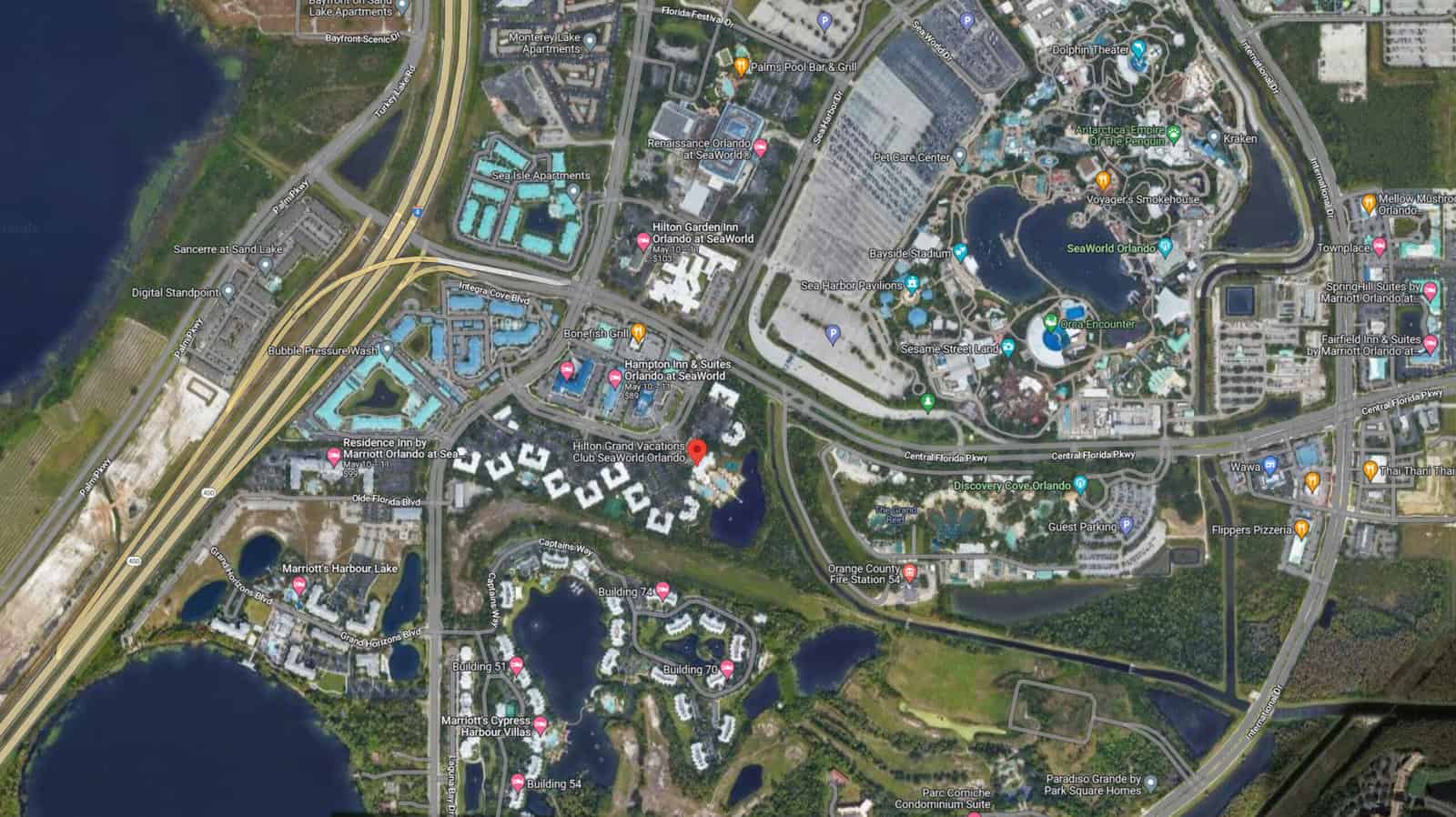 Hilton Grand Vacations Club SeaWorld® Orlando - Location