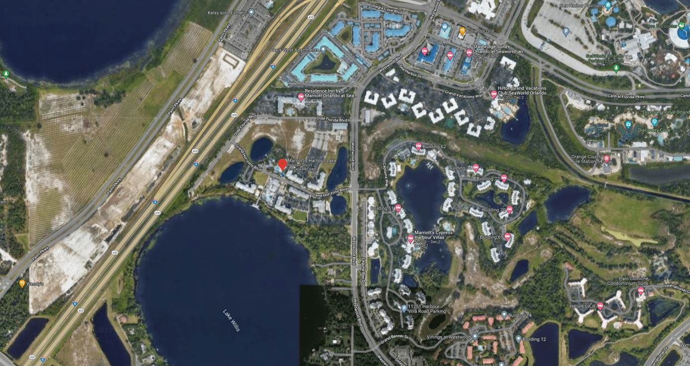 Marriott Harbour Lake - Location