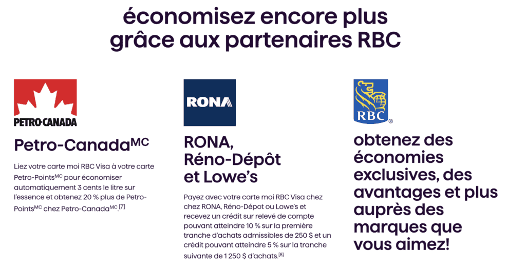 Avantages rbc moi visa