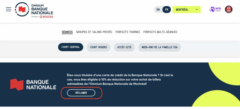 Ominium banque nationale tennis
