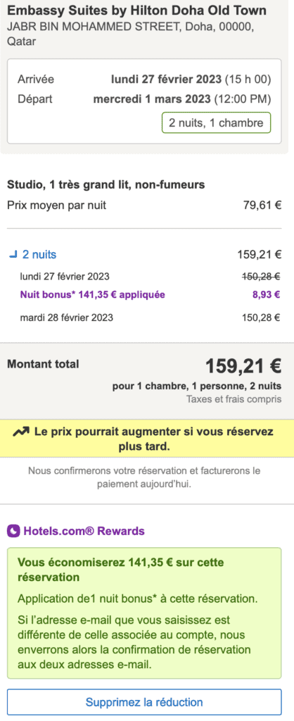 Prix réel – Embassy Suites by Hilton Doha Old Town