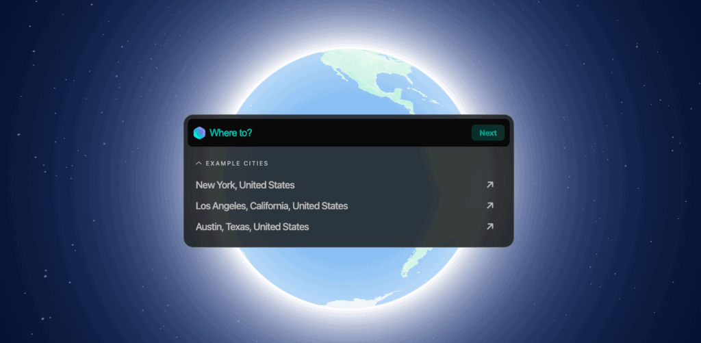 Screenshot of tripnotes.ai homepage
