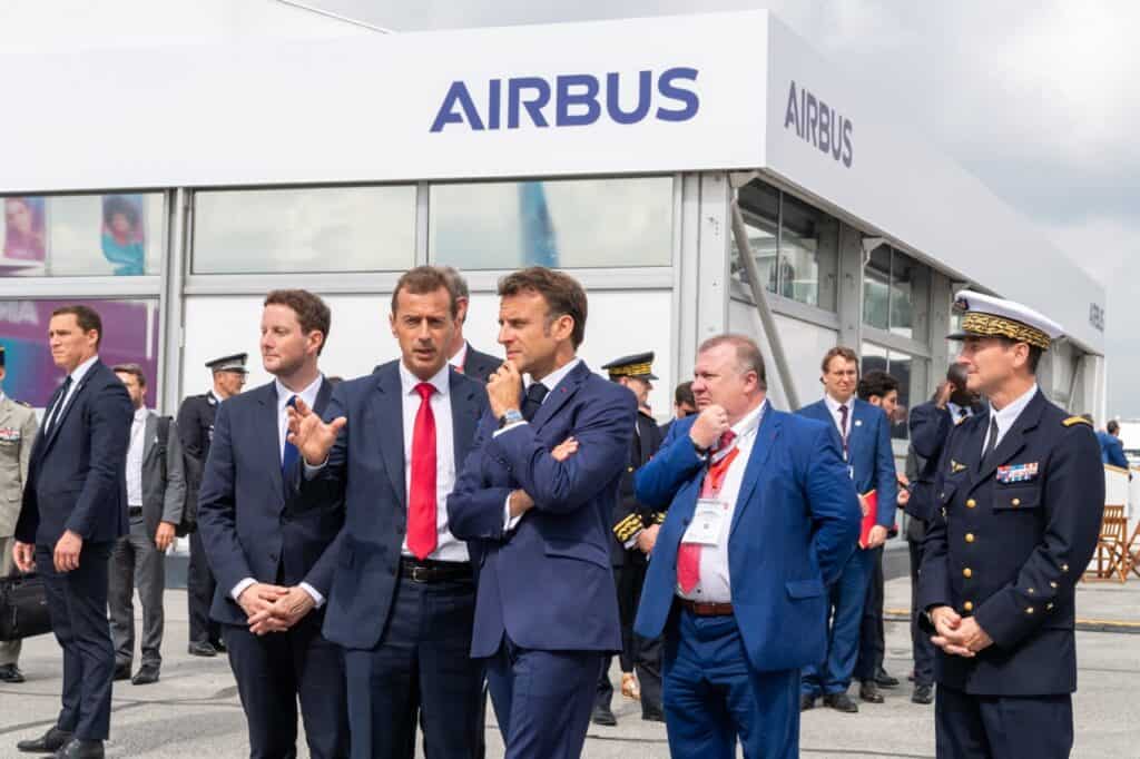 Paris Air Show 2023 Day 1 Emmanuel Macron visit – grande taille
