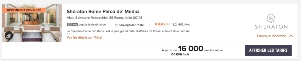 Sheraton Rome mai 2024