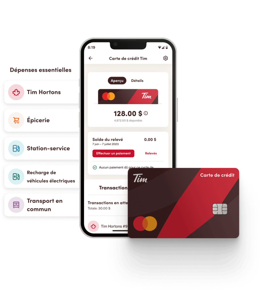 carte de credit tims