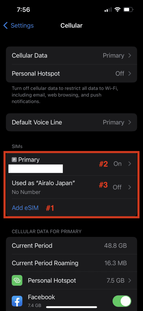 eSIM Airalo installation tutorial 2