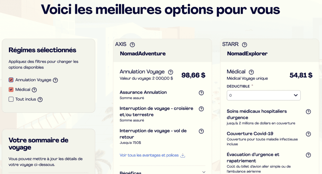 meilleures options sonomad