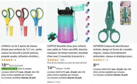 Amazon fourniture scolaire