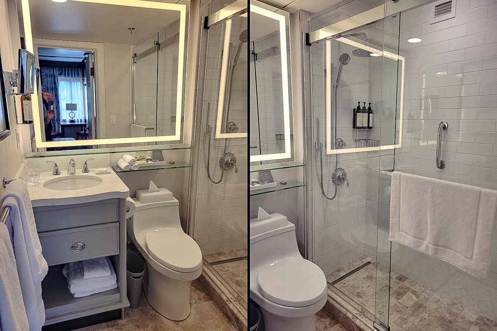 Fairmont Le Château Montebello QC Crédit David chambre salle de bain 2