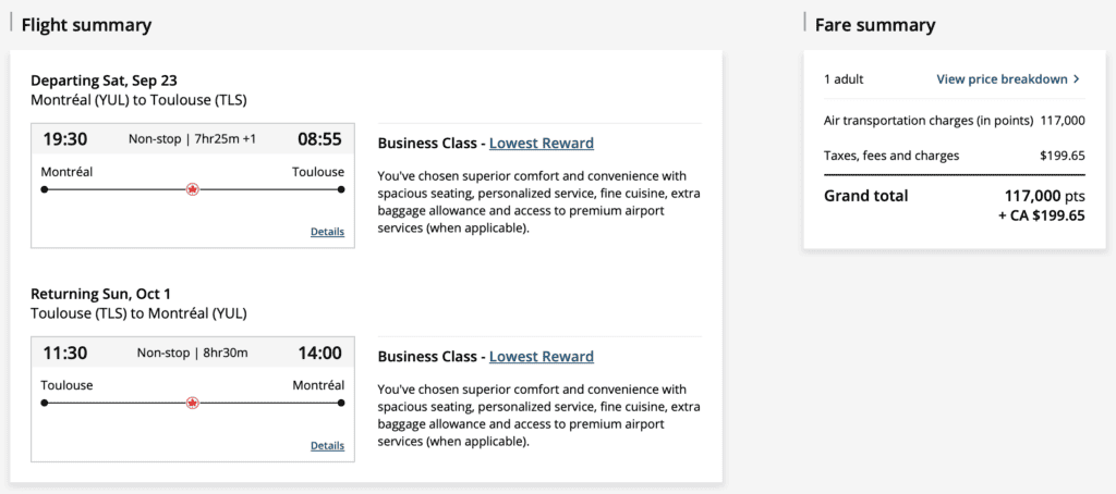 Rugby flights Aeroplan J