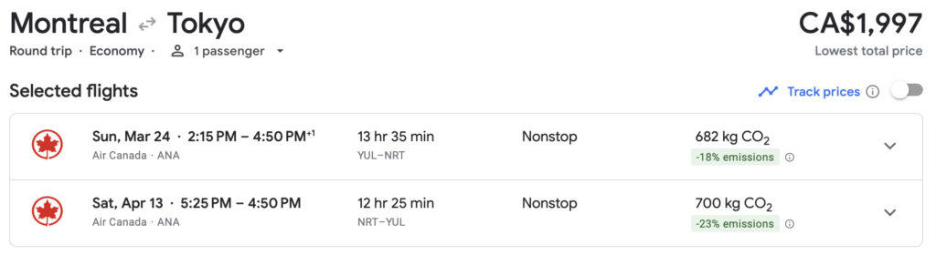 Skiplagging direct flight