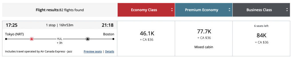 Skiplagging – points