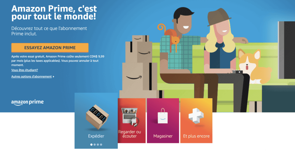 abonnement amazon prime fr