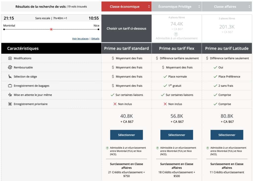 esurclassement yul nce fr