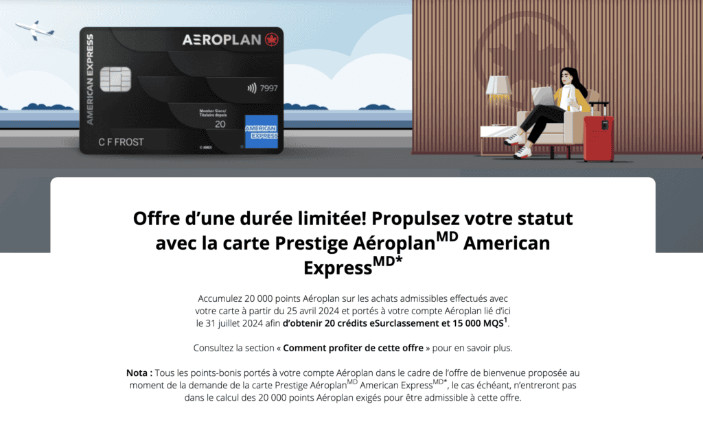 offre statut aeroplan 2024 fr