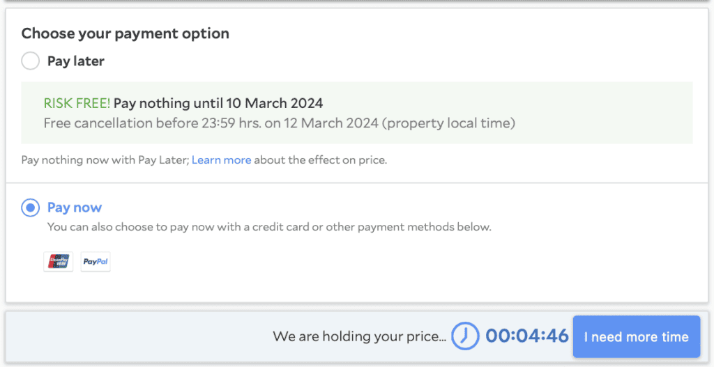 Agoda HSBC Discount Pay Now