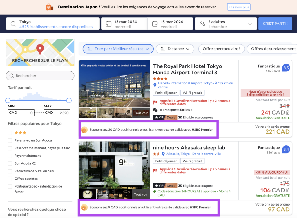 Agoda HSBC Discount – Results