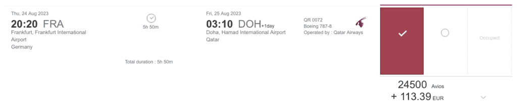 FRA-DOH Saver Y Last Minute