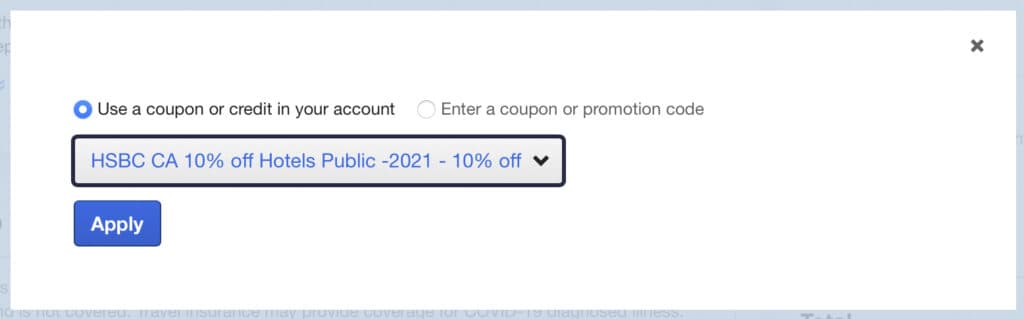 HSBC WE 10 % Selecting Coupon