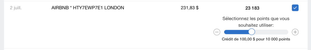 Utilisation PP Airbnb