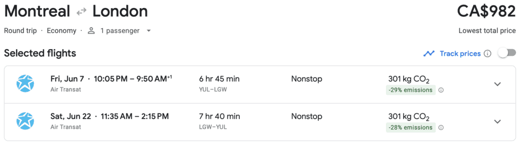 Air Transat Vol Direct