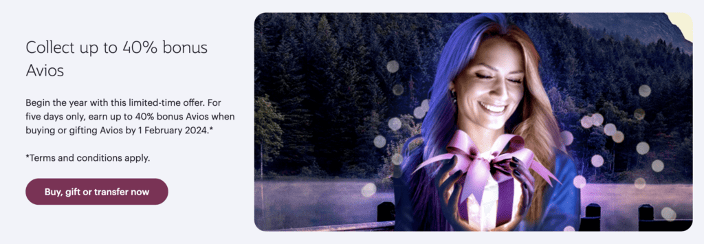 avios qr promo achat points janvier24