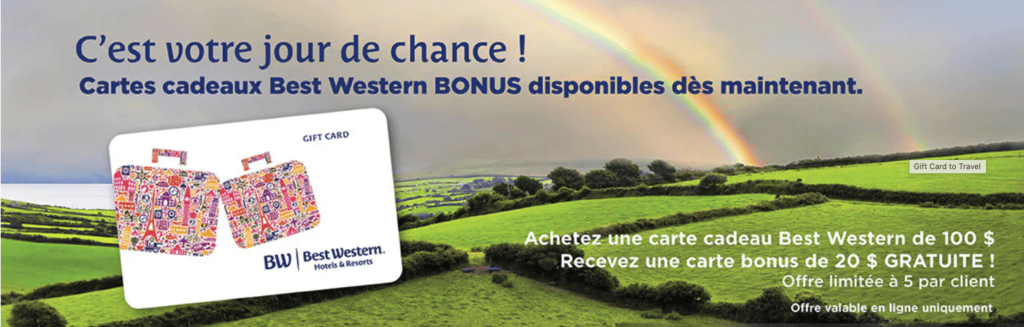 bw promotion carte cadeau