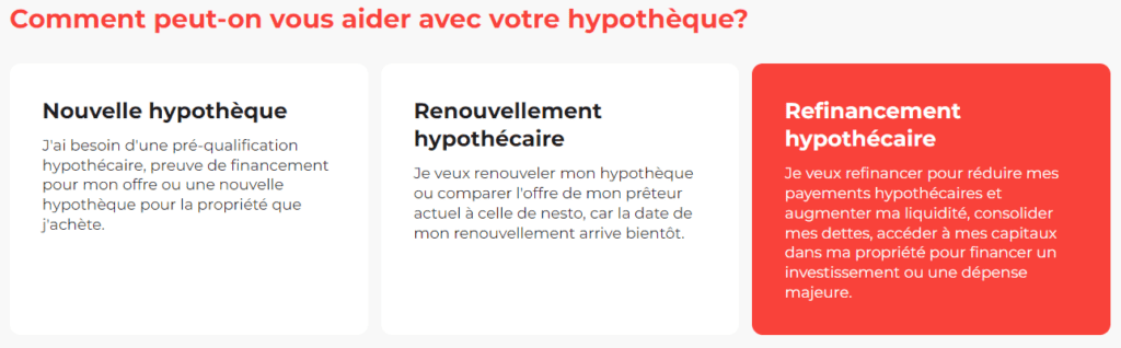 10. Nesto Refinancement hypothécaire
