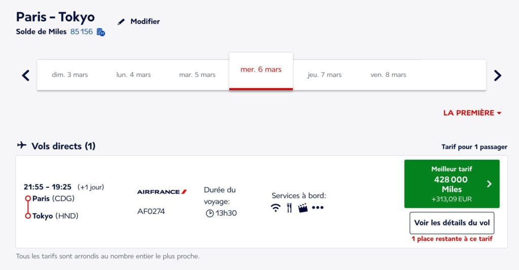 Paris - Tokyo en cabine La Première avec Air France