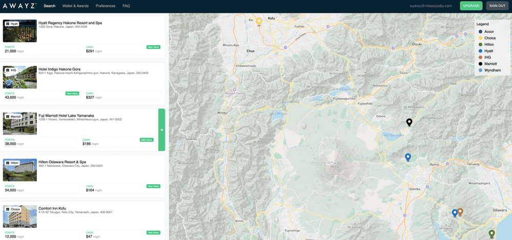 Awayz hôtel Mont Fuji