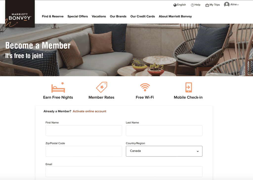 Devenir Membre Marriott Bonvoy